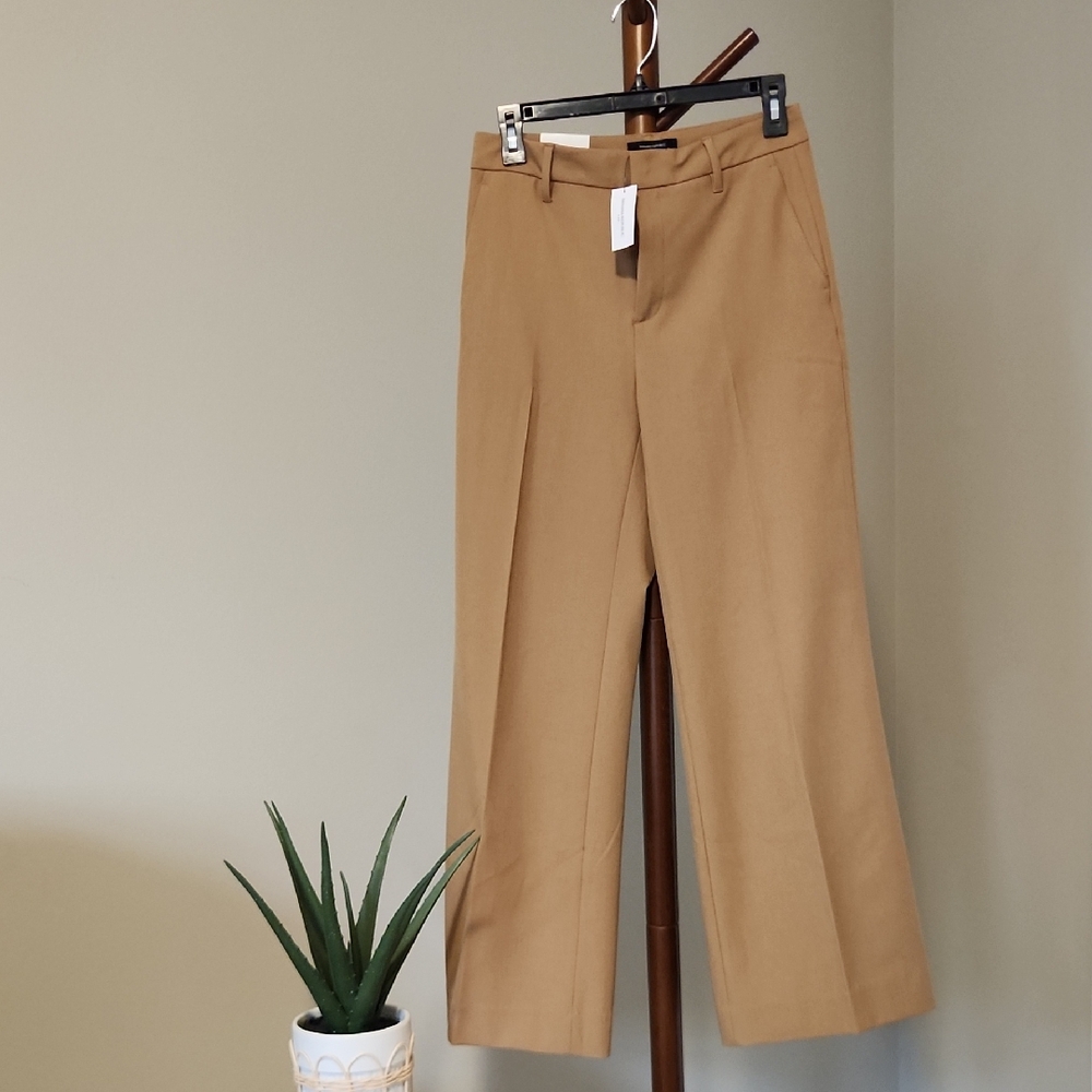 Banana Republic Wide Leg Sculpted Stretch Trouser